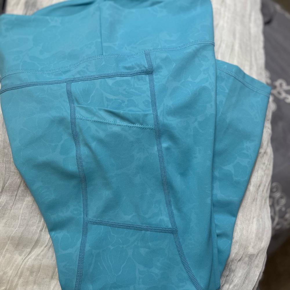ZYIA  Teal Leggings with Pockets